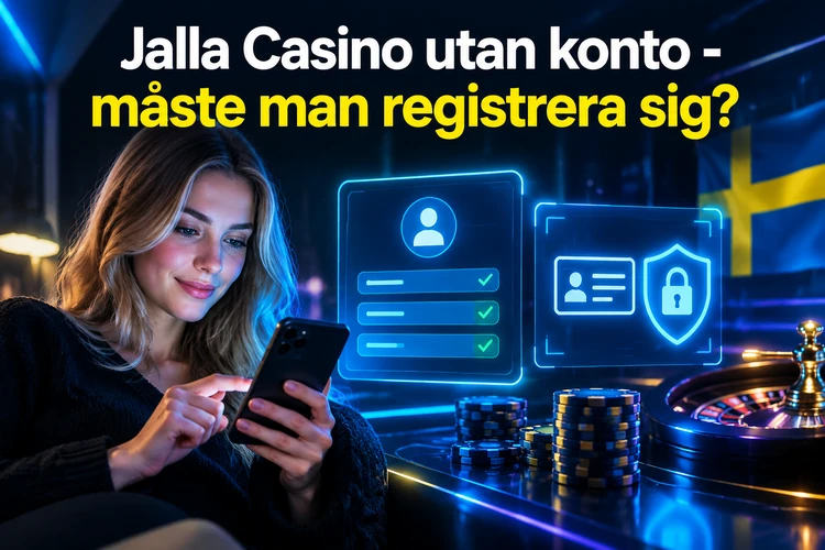 Jalla Casino utan konto - måste man registrera sig?